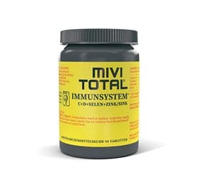 Se Mivi Total Immunforsvar 90 tab. DATOVARE 04/2024 ❤ Kæmpe udvalg i Blandet ❤ Hurtig levering: 1 - 2 Hverdage samt billig fragt - Varenummer: HG-50494-1 og barcode / Ean: '7350028547777 på lager - Udsalg på Immunforsvar Spar op til 64% - Over 454 design mærker på udsalg