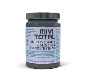 Stort online udvalg i Mivi Total Kvinde multivitamin & mineraler 90 tab. ❤ ❤ Hurtig levering: 1 - 2 Hverdage og gratis fragt v/køb over 295 kr. GLS til pakkeshop ❤ Varenummer: HG-50490 og barcode / Ean: 7350028547838 på lager - Kæmpe udvalg i Mineraler - Over 454 design mærker på udsalg
