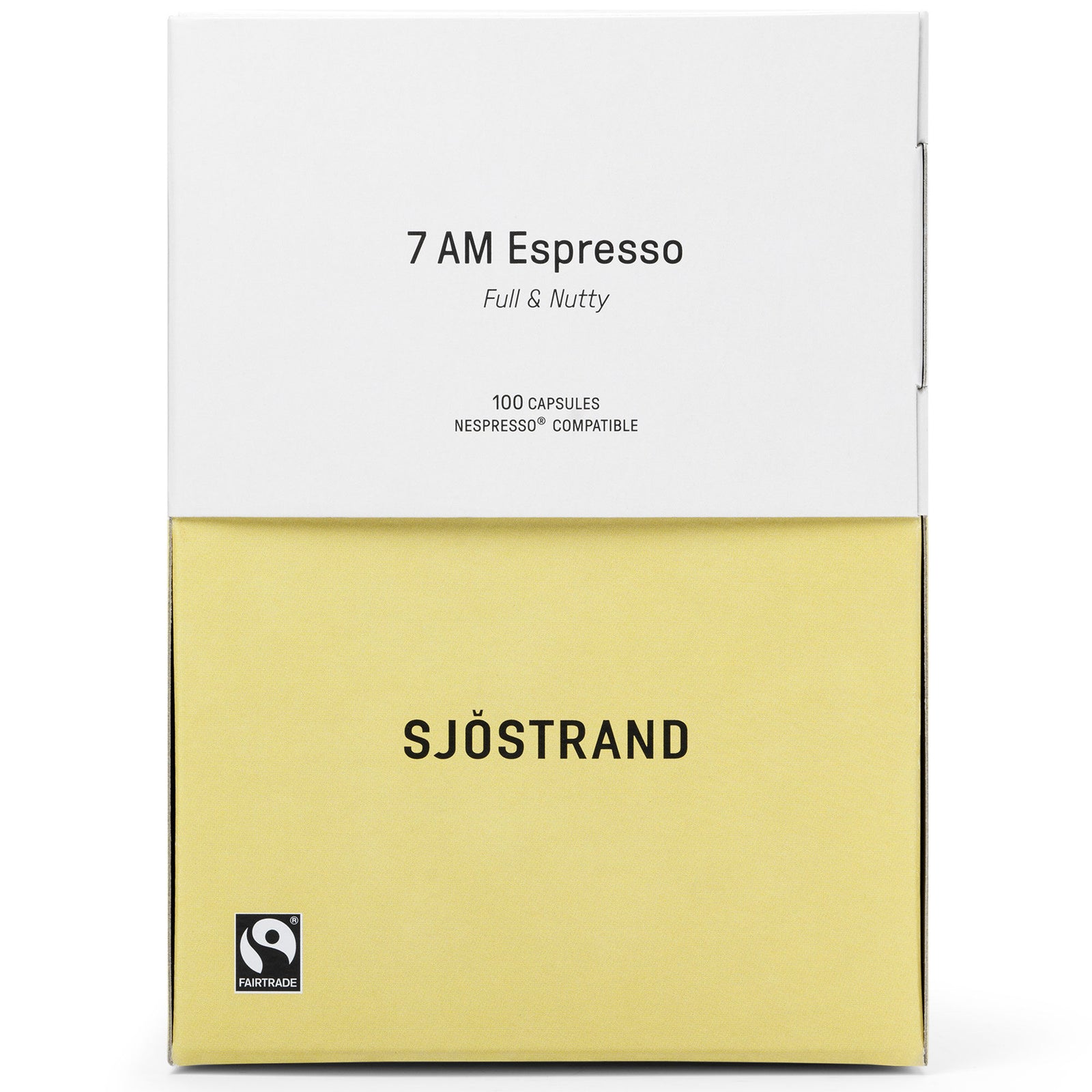 Sjöstrand coffee Sjöstrand coffee 7 AM Espresso kaffekapsler 100 stk. ❤ frontbillede (Kaffekapsler)