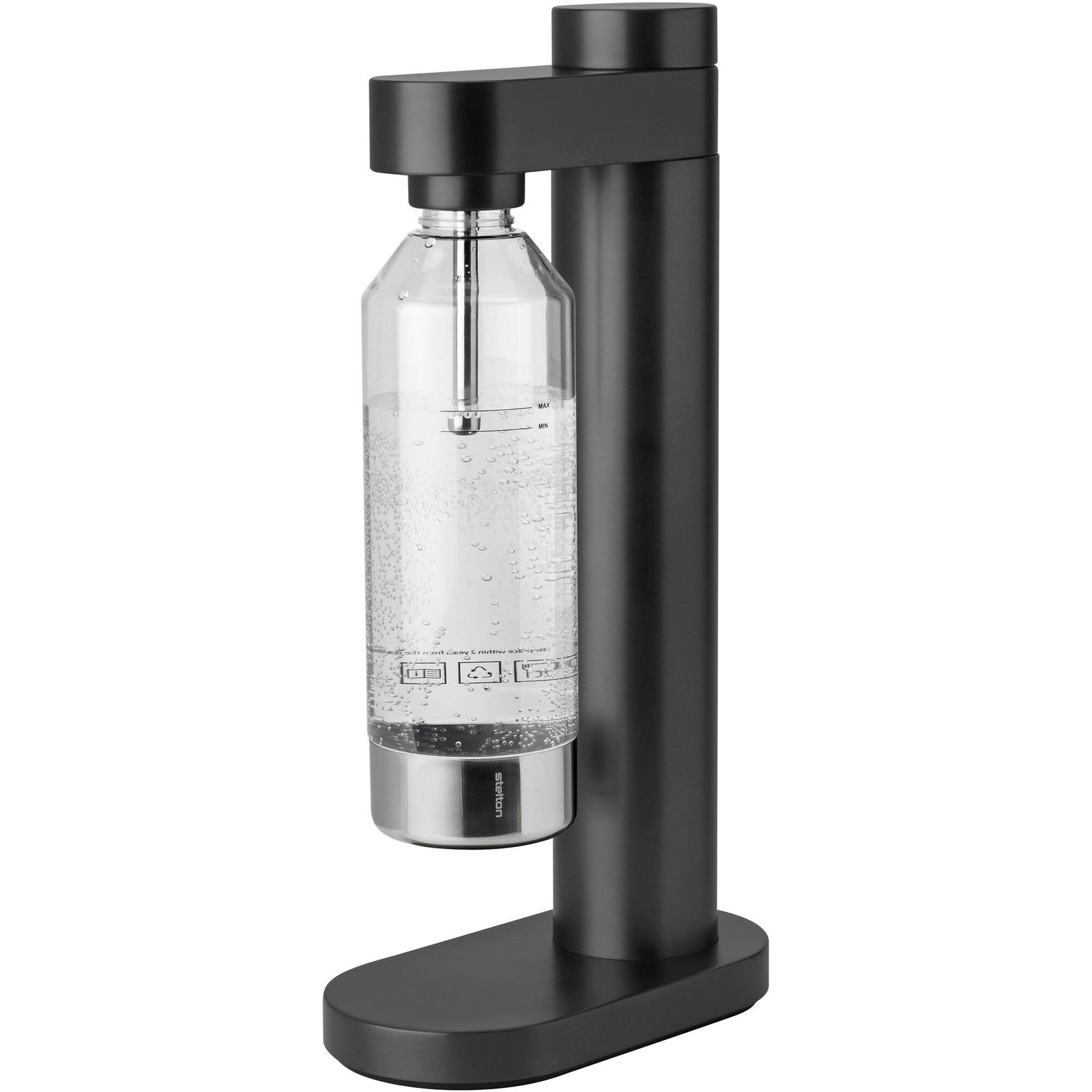 Stelton Stelton Brus kulsyremaskine, black metallic ❤ produktbillede (Sodavandsmaskiner)