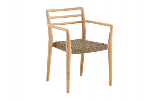 Produktbillede af Monza Teak Stabelstol på tilbud i høj kvalitet