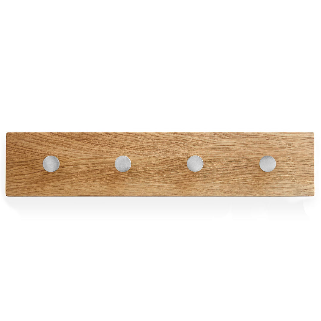 Produktbillede af MOUD Home OAK Knagerække Egetræ Med Stål Knager 50 cm i premium kvalitet