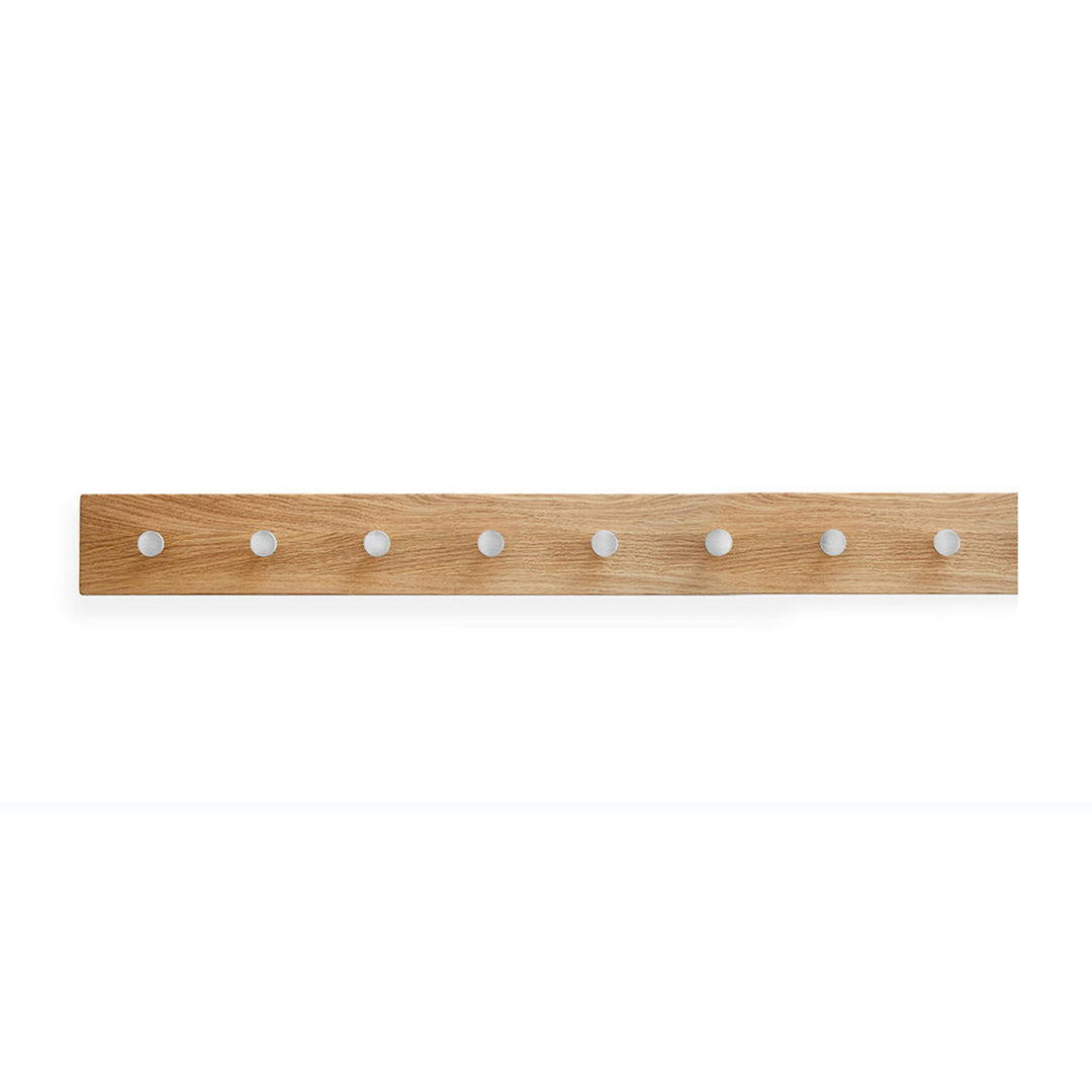 Produktbillede af MOUD Home OAK Knagerække Egetræ Med Stål Knager 100 cm i premium kvalitet