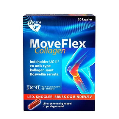 Stort online udvalg i BioSym MoveFlex Collagen 30 kap. ❤ Biosym ❤ Hurtig levering: 1 - 2 Hverdage og gratis fragt v/køb over 295 kr. GLS til pakkeshop ❤ Varenummer: HG-26594 og barcode / Ean: 5705380167941 på lager - Kæmpe udvalg i Sundhed - Over 350 kendte brands på udsalg