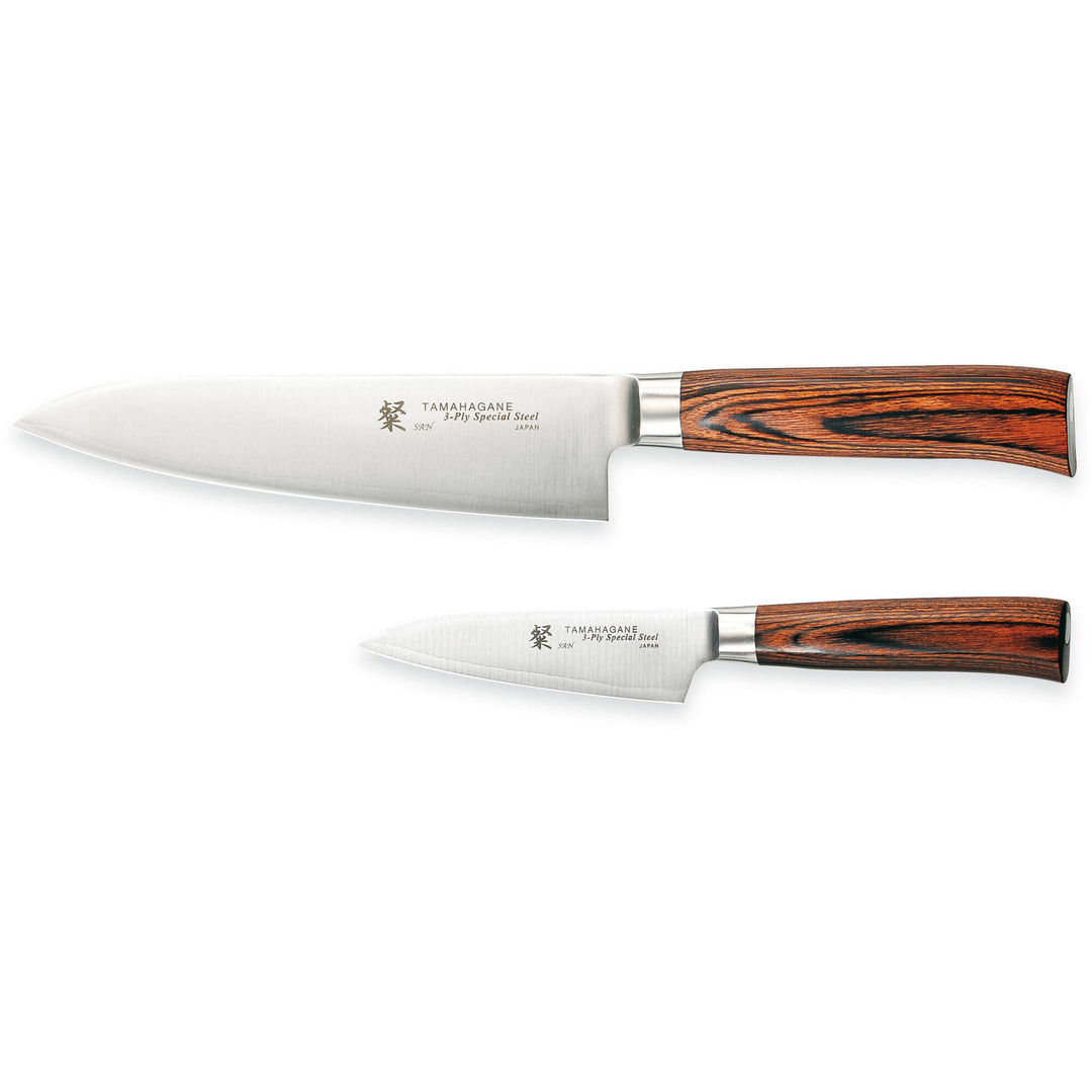 Tamahagane Tamahagane SAN knivsæt 2 dele SN-1106 og SN-1109 ❤ billede i brug (Knivsæt)