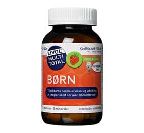 Stort online udvalg i Livol Multi Total børn (Frugtsmag) 150 tab. ❤ Livol ❤ Hurtig levering: 1 - 2 Hverdage og gratis fragt v/køb over 295 kr. GLS til pakkeshop ❤ Varenummer: HG-60035 og barcode / Ean: 5702071500230 på lager - Kæmpe udvalg i Sundhed - Over 454 kendte mærker på udsalg