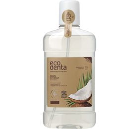 Detaljeret produktbillede af EcoDenta Mundskyl m. mint kokos smag 500 ml. på tilbud