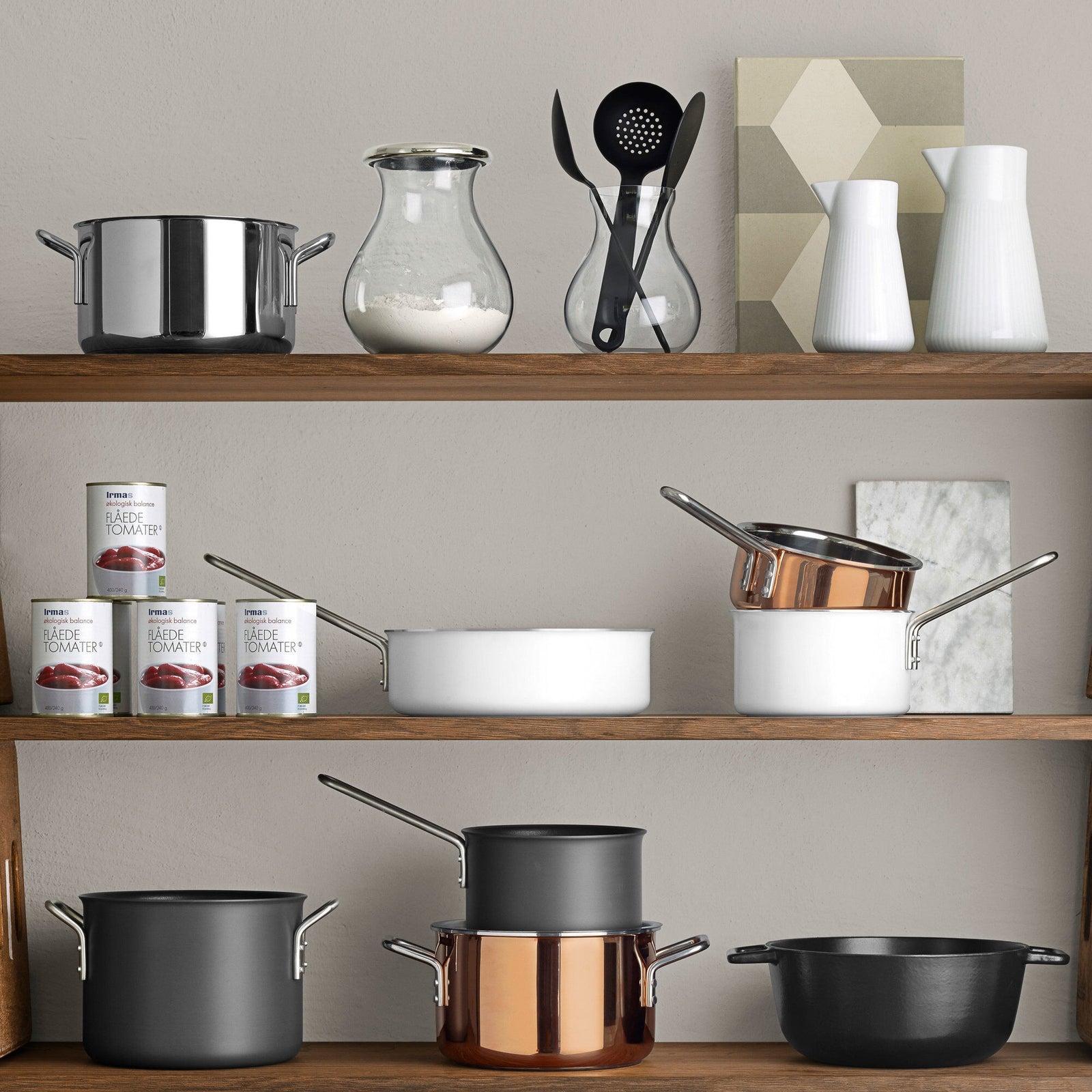 Eva trio Eva trio Sauterpande 24 cm, White Line – produktbillede (Sautépande)