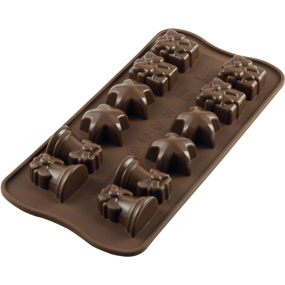 Silikomart Silikomart Easy Choc Pralineform silikone, Jul – produktvisning (Siliconeform)