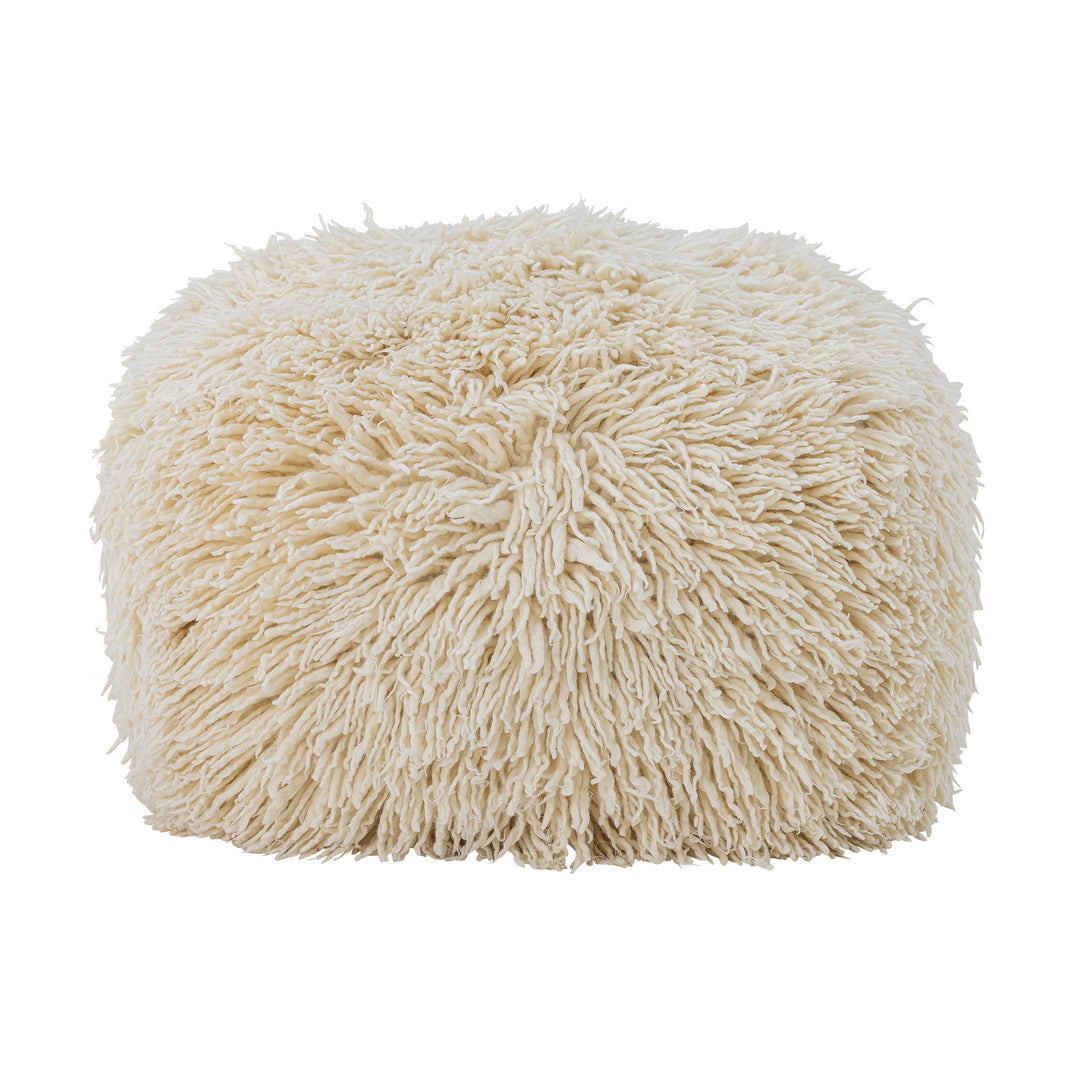 BLOOMINGVILLE Lomba puf kvadratisk natur uld 60x60