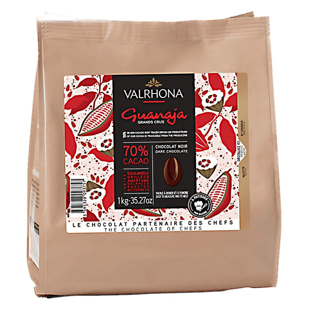 Valrhona Valrhona Guanaja 70% mørk chokolade, 1 kg – produktfoto (Chokolade)