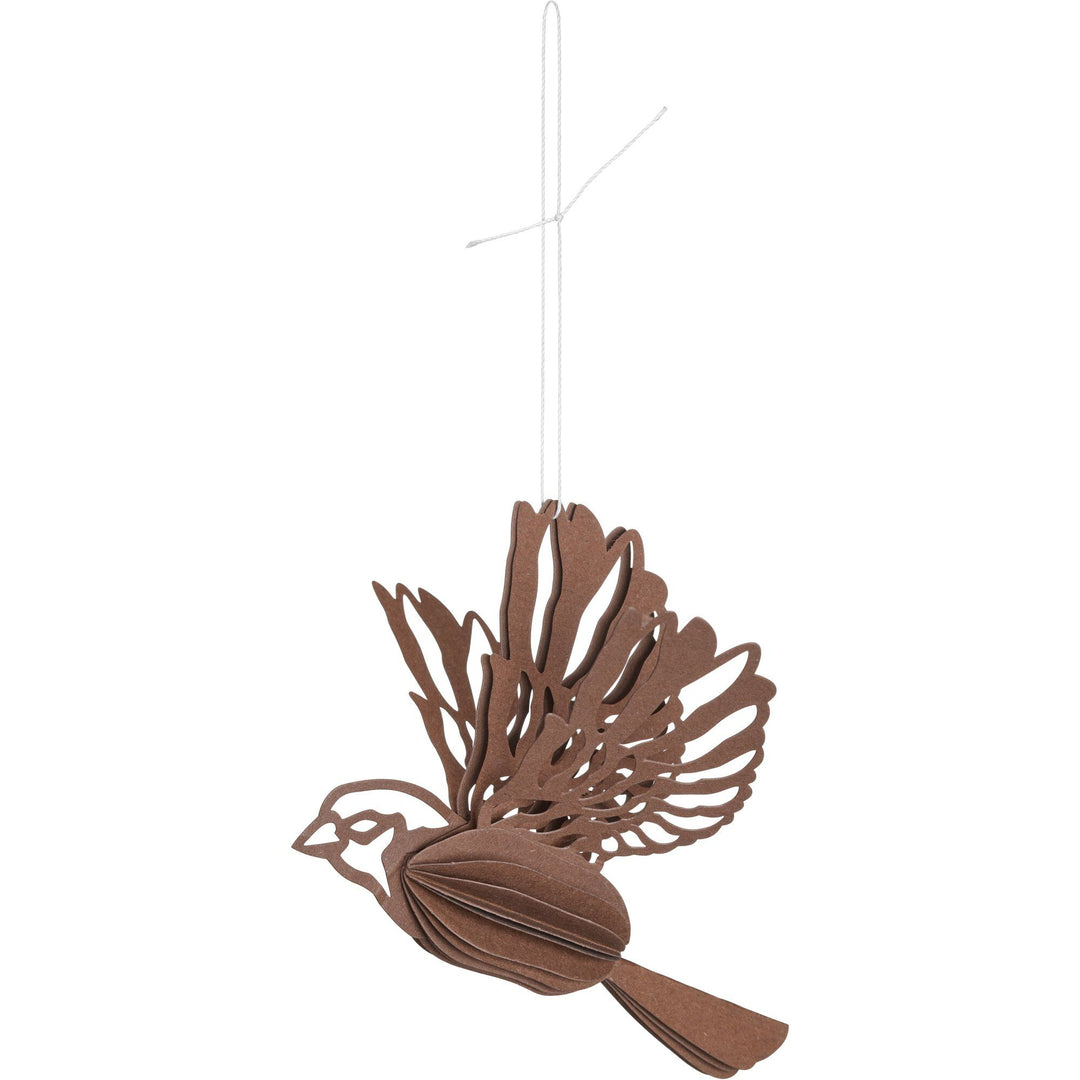 Cooee design Cooee design Paper Bird papirophæng 2-pak, coffee ❤ frontbillede (Juledekoration)