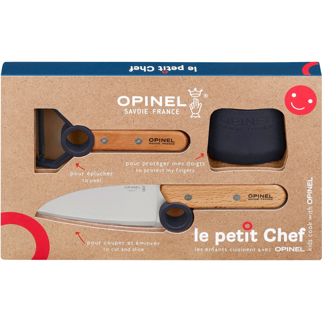 Opinel Opinel Le Petit Chef børnesæt 3 dele, blå ❤ produktfoto (Børneknive)