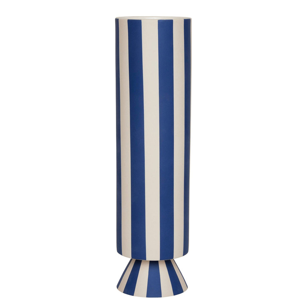 Oyoy living design Oyoy living design Toppu vase 31 cm, hvid/blå – close-up (Vase)