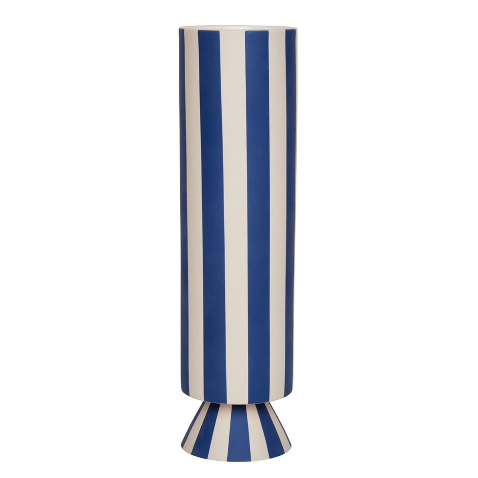 Oyoy living design Oyoy living design Toppu vase 31 cm, hvid/blå – close-up (Vase)