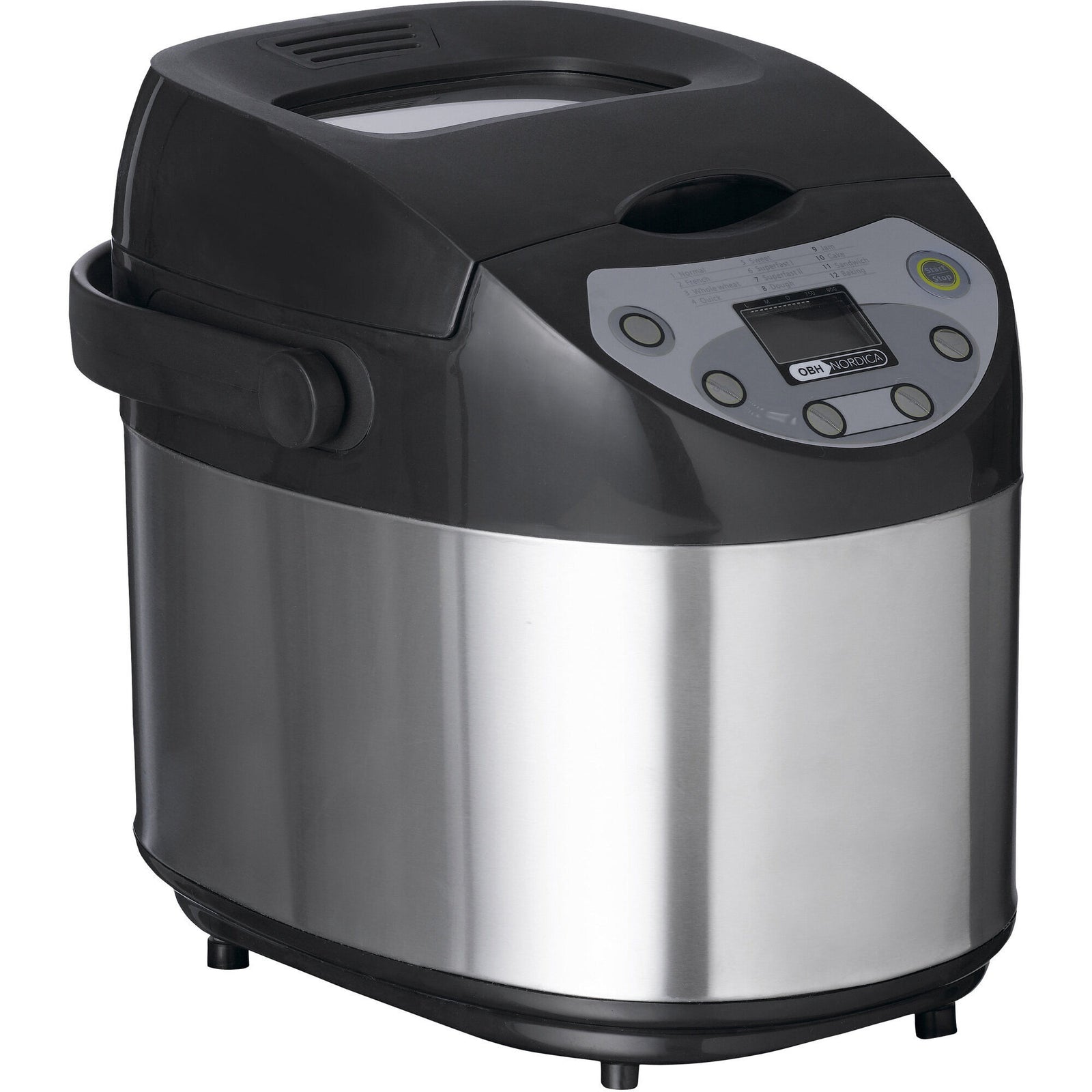 Obh nordica Obh nordica Bagemaskine, stål – frontbillede (Bagemaskine)