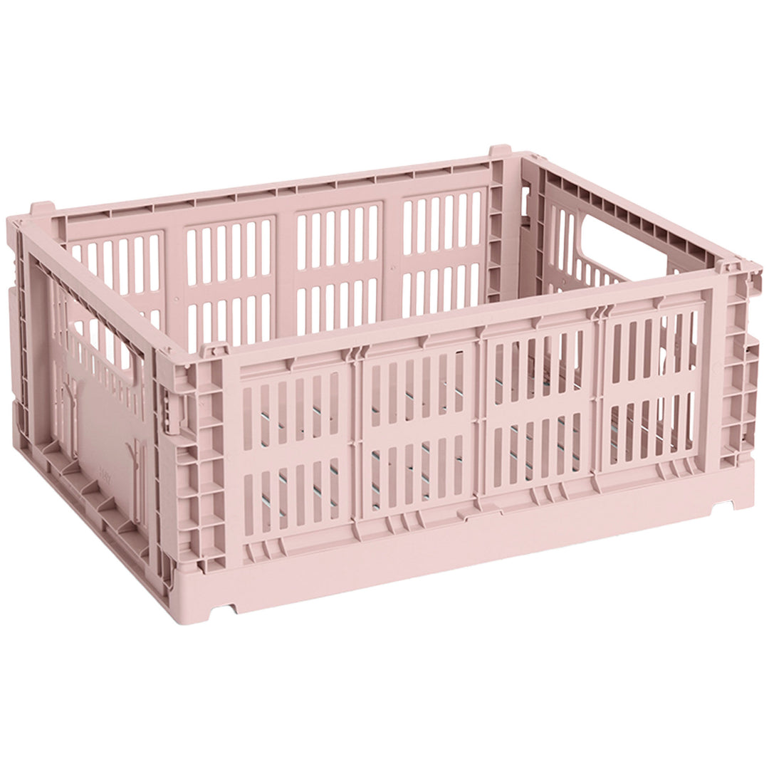 Hay HAY Colour Crate Medium Opbevaringskasse, blush ❤ produktbillede i kategorien Opbevaringsboks