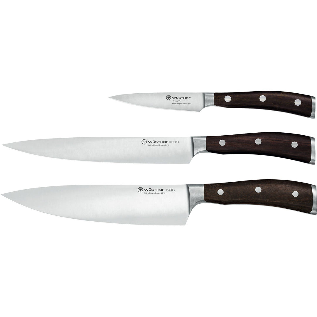 Wüsthof Wüsthof Ikon knivsæt 3 knive – frontbillede (Knivsæt)