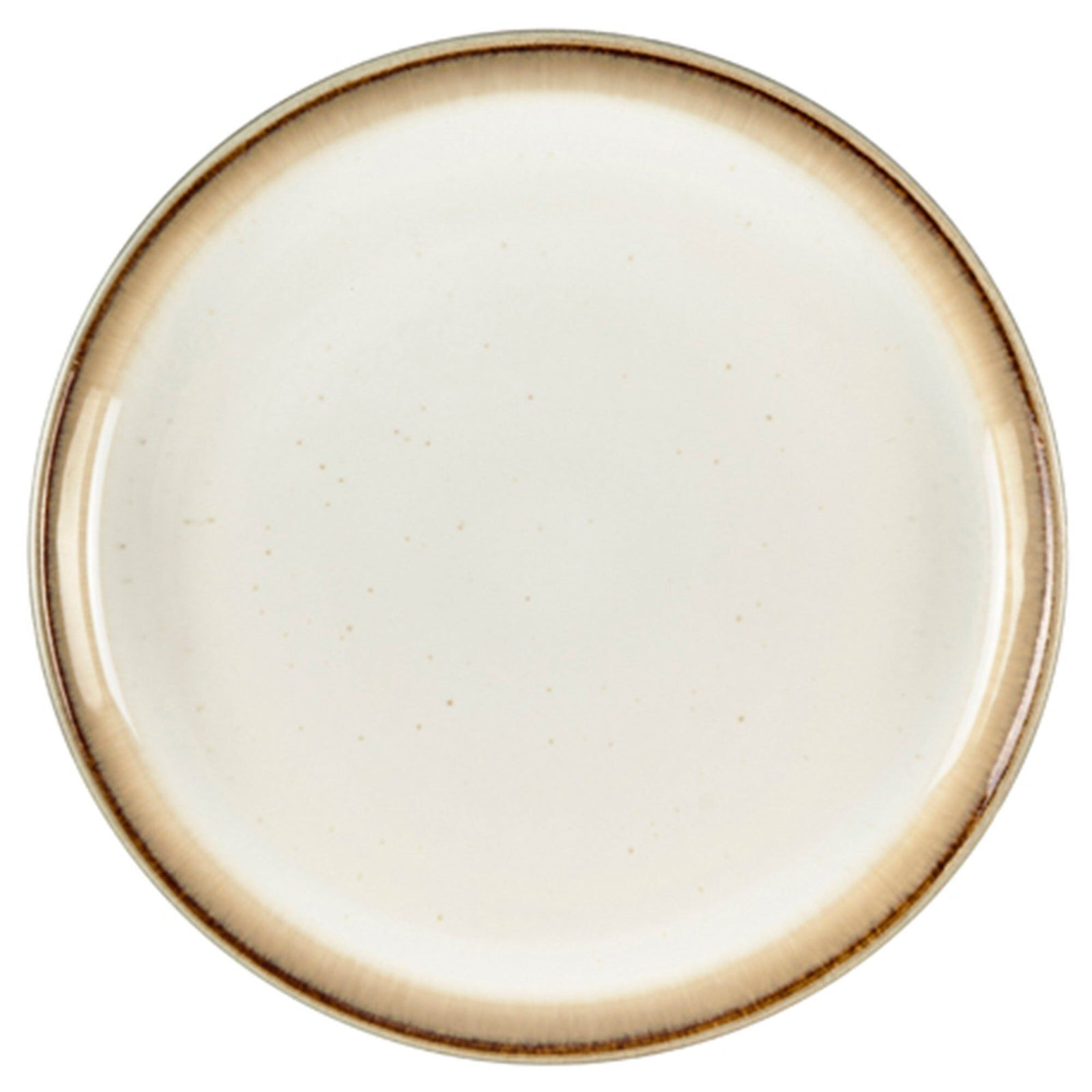 Bitz Bitz Gastro Tallerken Ø17 cm, blank flødehvid/grå – close-up (Tallerkener)