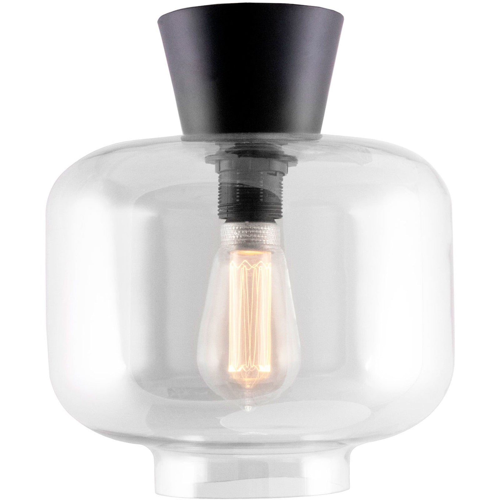 Globen lighting Globen lighting Ritz Plafond, klar/sort – produktbillede (Lampe)