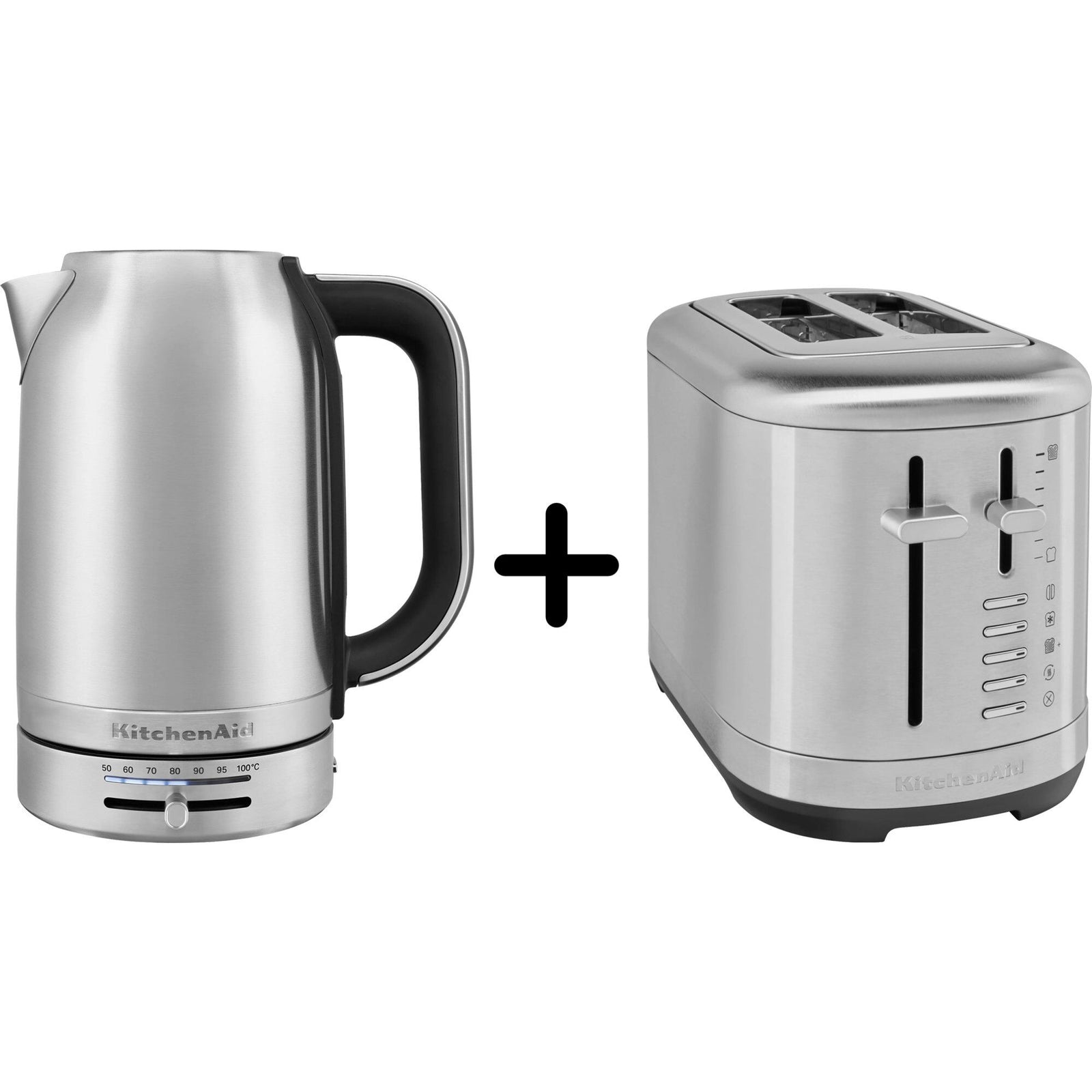 Kitchenaid Kitchenaid 5KMT2109 Brødrister + 5KEK1701 Elkedel, stainless steel – detaljebillede (Elkedel)