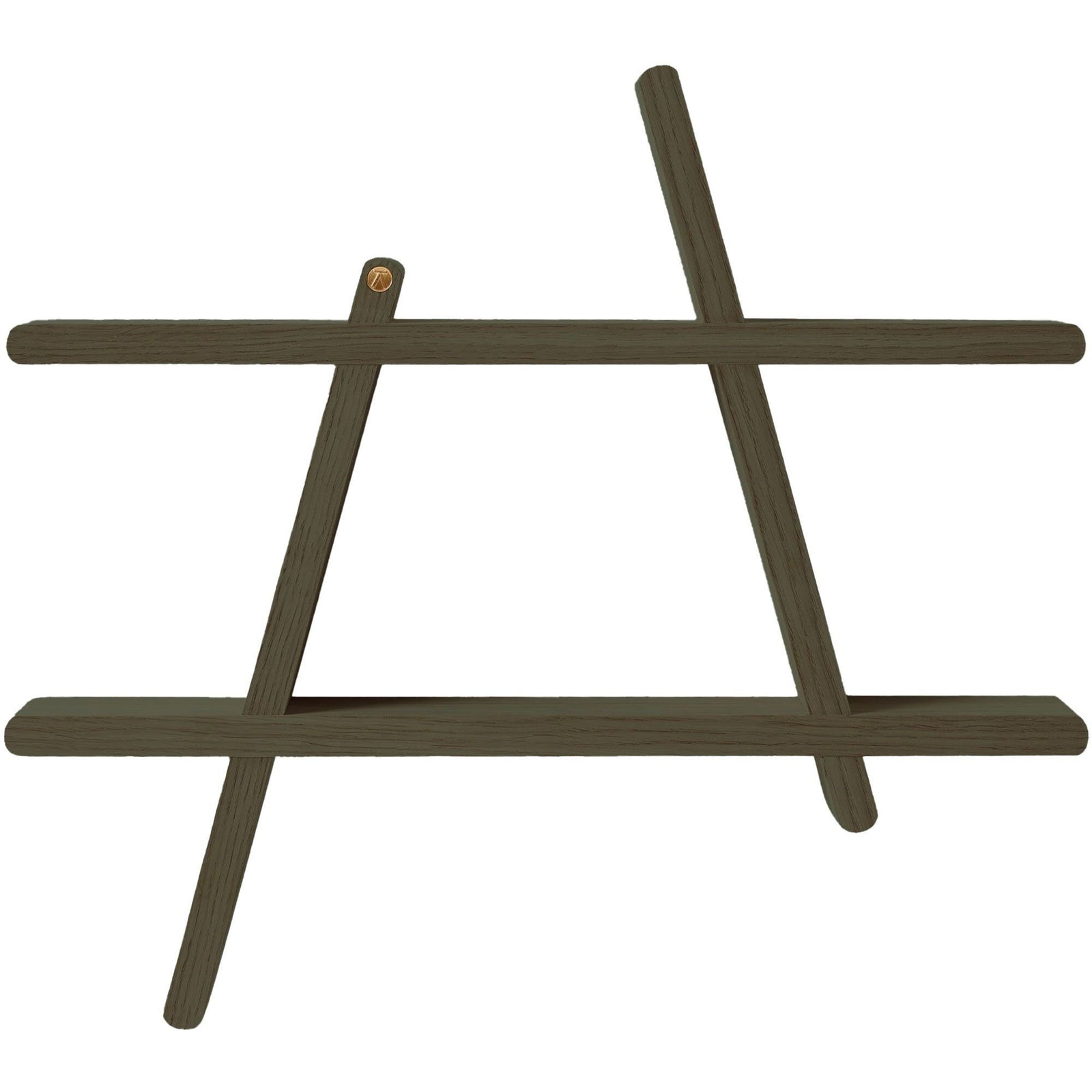 Andersen Andersen A-Light Shelf medium 52 x 46 cm, olivengrøn – vinkelbillede (Hylde)