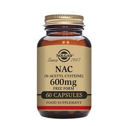 Produktbillede af Solgar NAC (N-Acetyl Cysteine) 600 mg 60 kap. på tilbud