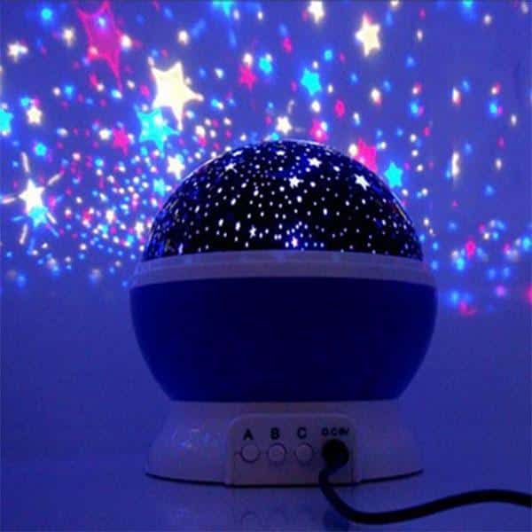 Produktbillede af Køb Flot natlampe med stjernehimmel Blå på tilbud