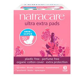 Detaljeret produktbillede af Natracare bind SUPER ultra extra 10 stk. X på tilbud