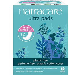 Detaljeret produktbillede af Natracare bind super plus 12 stk. på tilbud