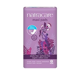 Detaljeret produktbillede af Natracare bind 12 stk SUPER X på tilbud