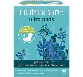 Detaljeret produktbillede af Natracare bind REGULAR m. vinger 14 stk. på tilbud