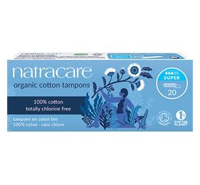 Detaljeret produktbillede af Natracare tampon 20 stk SUPER på tilbud