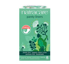 Detaljeret produktbillede af Natracare trusseindlæg 30 stk CURVED på tilbud