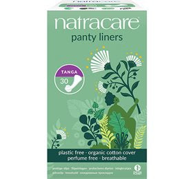 Detaljeret produktbillede af Natracare trusseindlæg TANGA g-streng 30 stk. DATO 07/09-2025 på tilbud