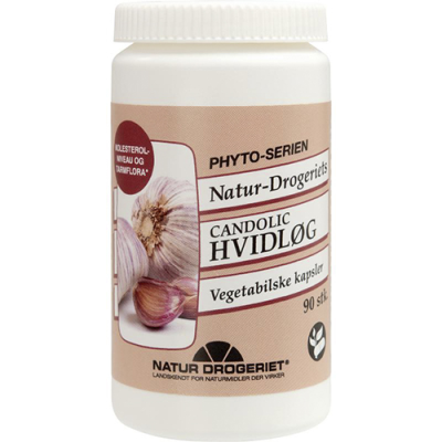 Produktbillede af ND Candolic hvidløgspulver 90 kaps. på tilbud