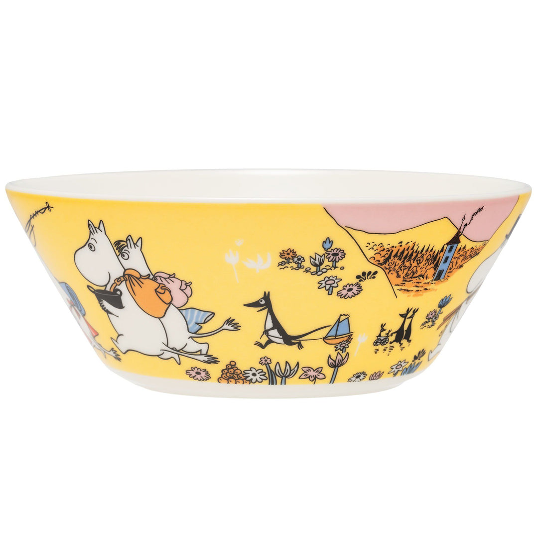 Arabia Arabia Mumi skål, Familiehygge ❤ vinkelbillede (Moomin)