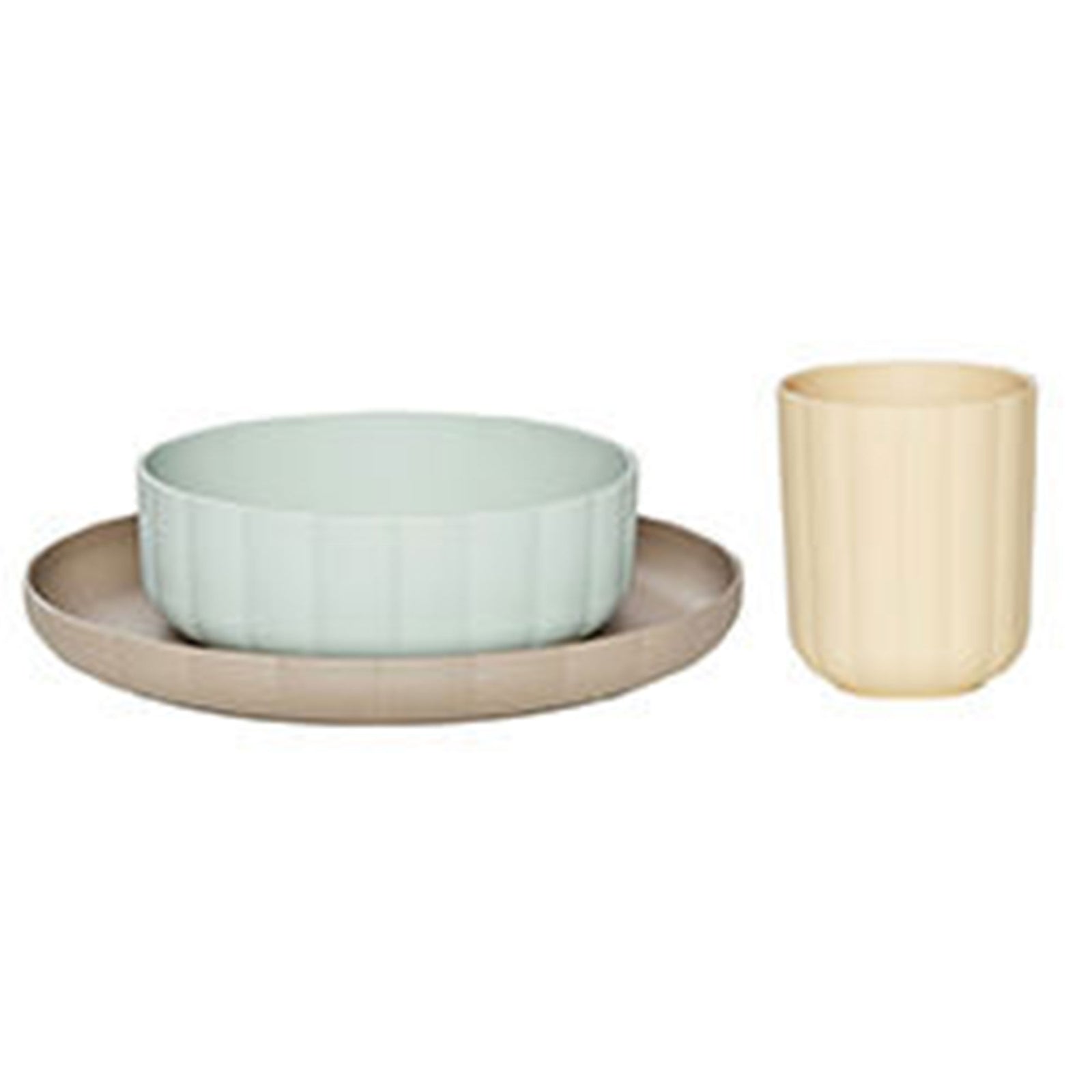 Oyoy mini OYOY Mini Pullo børneservice 2-dele, mint/taupe – detaljebillede (Børneservice)