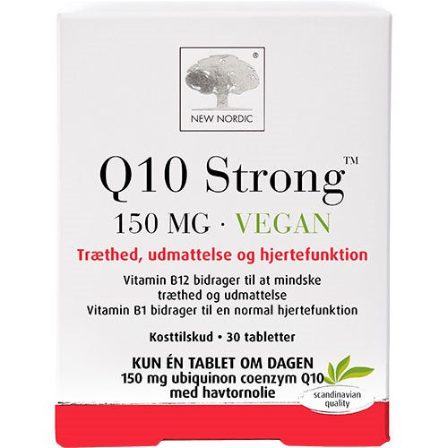 Detaljeret produktbillede af New Nordic Q10 Strong 150mg. Vegan 30 stk. på tilbud