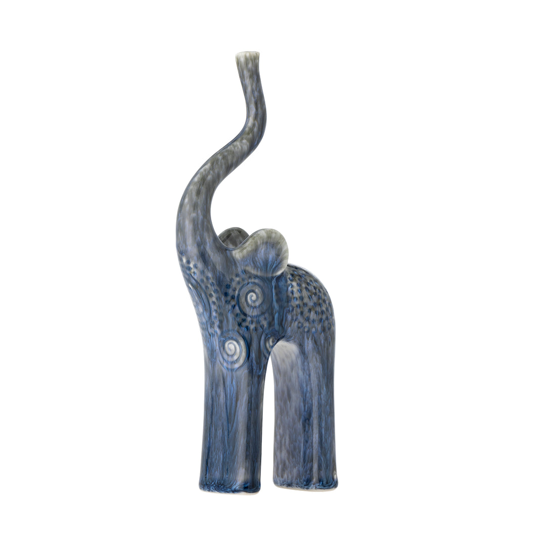 CREATIVE COLLECTION Longuro deko figur blå stentøj H:23