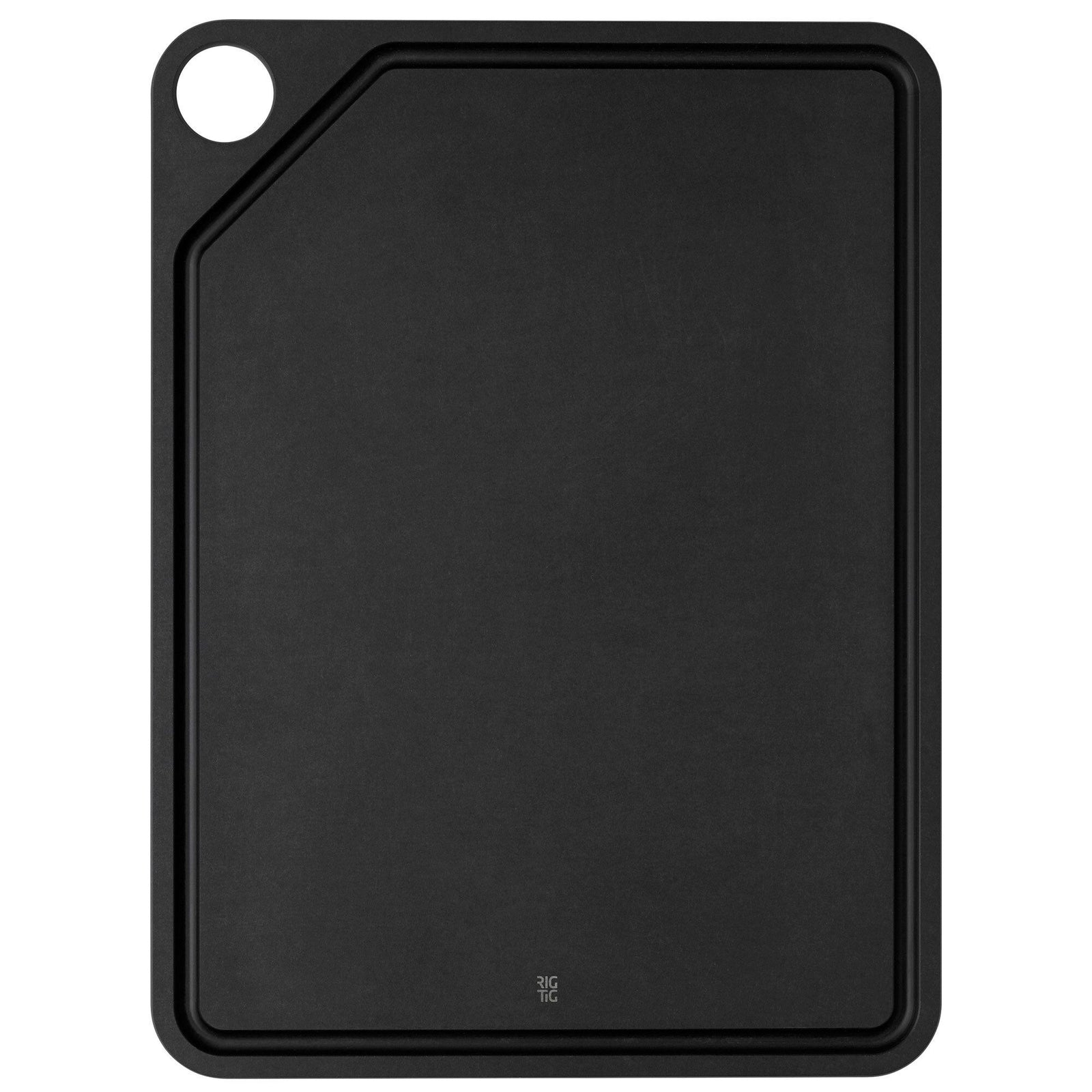 Rig-tig Rig-tig Cut-It Skærebræt 39,8 cm, sort – billede i brug (Skærebræt)