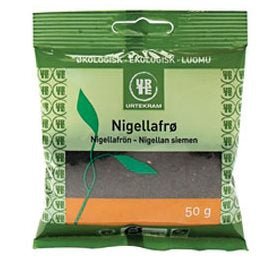 Detaljeret produktbillede af Nigellafrø Ø 50g på tilbud