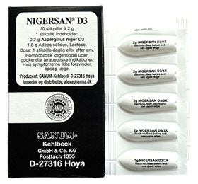 Produktbillede af Nigersan stikpiller D3 10 stk. på tilbud