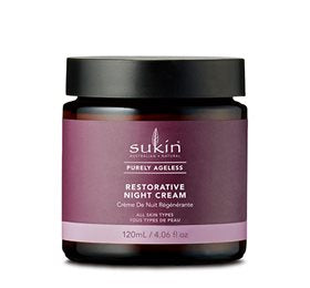 Detaljeret produktbillede af Sukin Night Cream Restorative Purely Ageless 120 ml. på tilbud