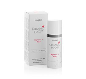 Produktbillede af Zinobel Night no. 1 Rose natcreme Organic Boost 50ml. på tilbud