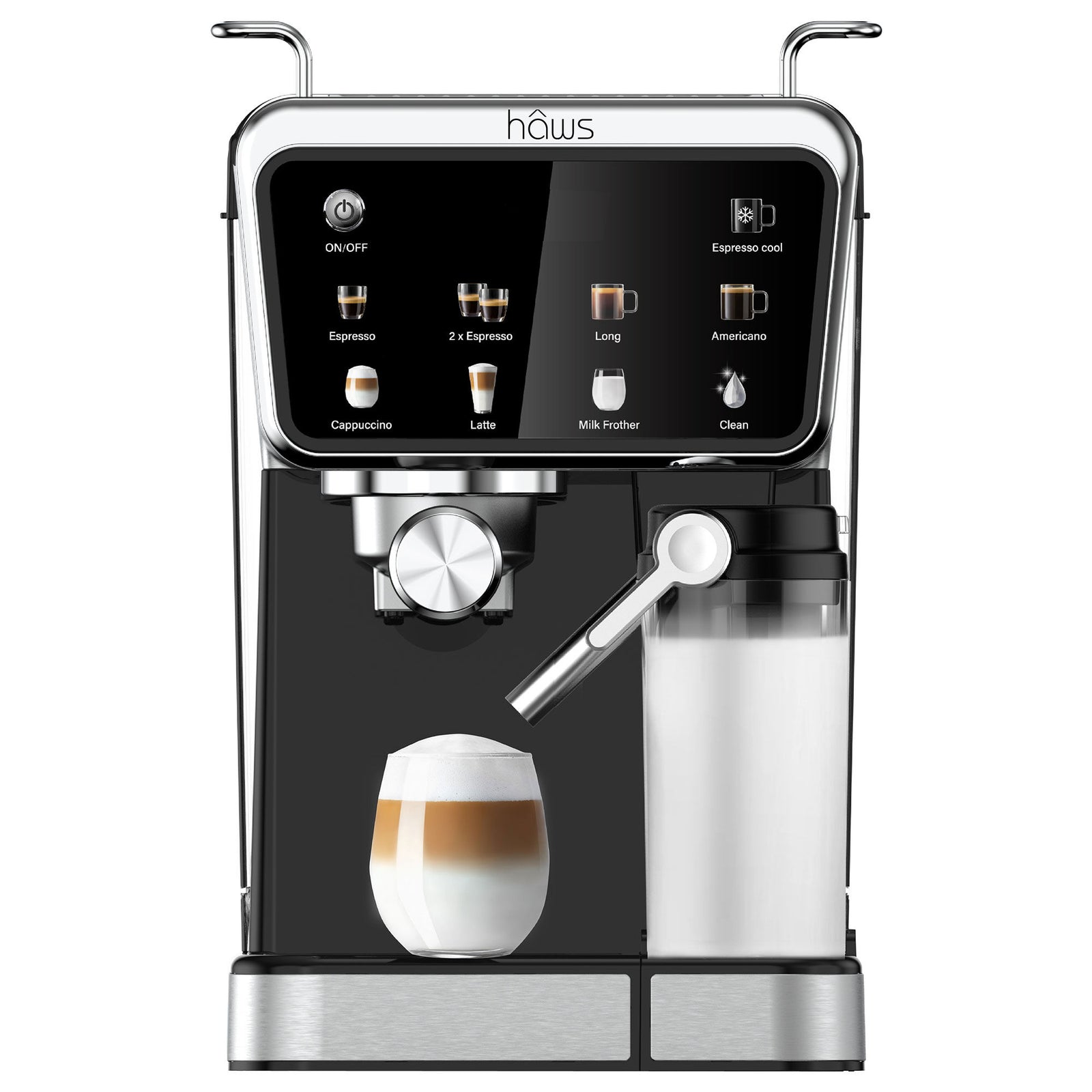 H ws H ws Espressomaskine 7-IN-1 halvautomatisk ❤ vinkelbillede (Espressomaskiner)