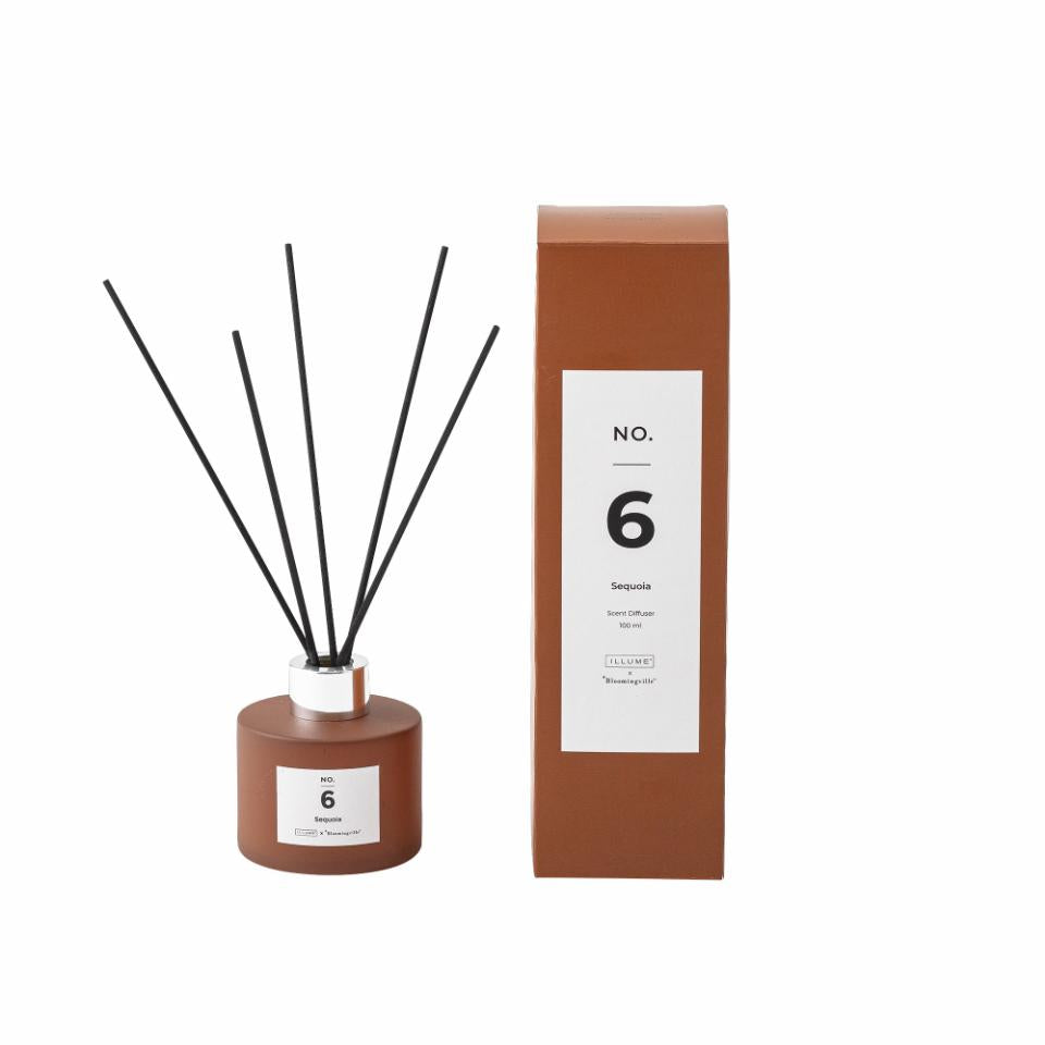 Produktbillede af Bloomingville NO. 6 Sequoia Duftpinde Brun Duftevand i premium kvalitet