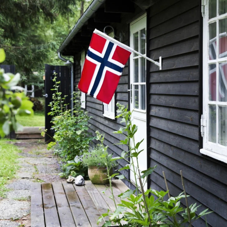 Produktbillede af Langkilde & Søn Facadestang med Norsk flag i premium kvalitet