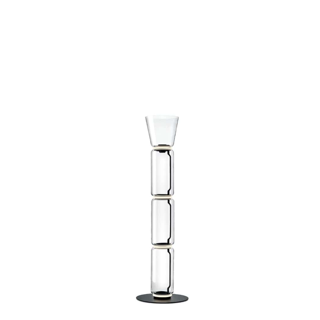 Produktbillede af Noctambule Gulvlampe 3 High Cylinder Bowl Sort Flos i premium kvalitet