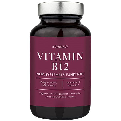 Detaljeret produktbillede af Nordbo Vitamin B12 90 kaps. på tilbud
